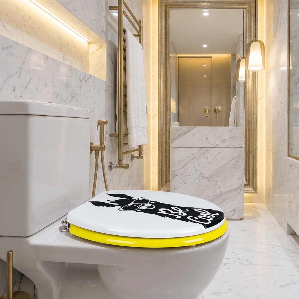 Wenko Maritime MDF WC Seat with Soft Close & Fix-Clip System